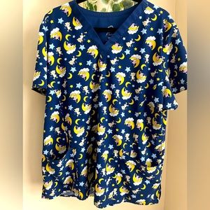 Womens scrub top size 2x